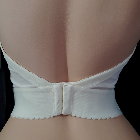 NWT DOMINQUE Corset Shapewear Top IVORY WHITE Retro Pin-Up 34C #6377 - Picture 7 of 11